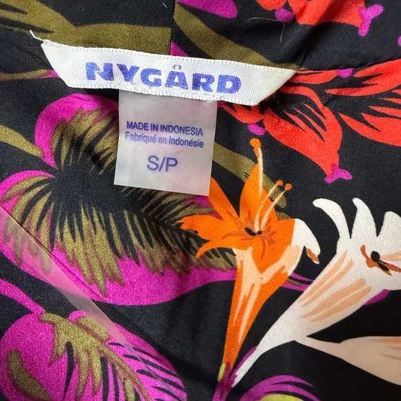 NYGARD Yellow Floral Print Kimono Cardigan Duster Luxury Jacket size S - Picture 3 of 9